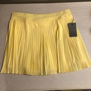 Bad Birdie Women’s Size XL Double Down Skort Pleated Tennis Golf Skirt Yellow